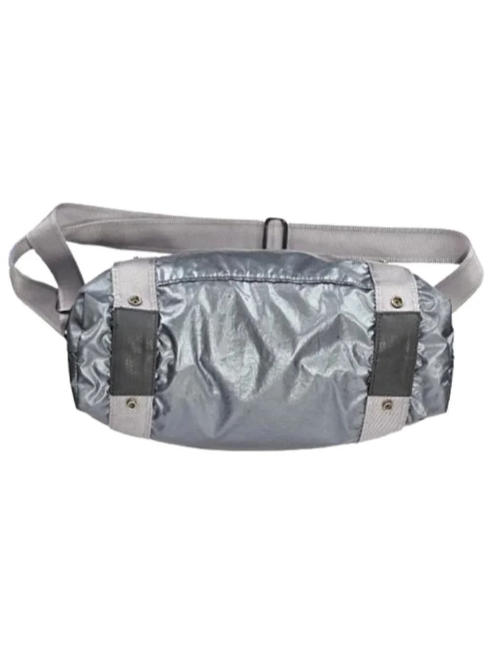 ANDI New York Metallic Nylon Adjustable Convertible Strap Travel Gym Tote Bag
